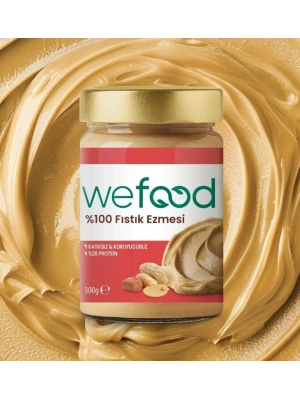 Wefood Yer Fıstığı Ezmesi %100 Sade 300 Gr