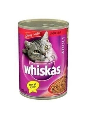 Whiskas Biftekli Yetişkin Konserve Kedi Maması 1 Adet 400 Gr