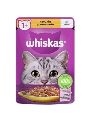 Whiskas Pouch Jöle İçerisinde Tavuklu Yetişkin Konserve Kedi Maması 1 Adet 85 Gr