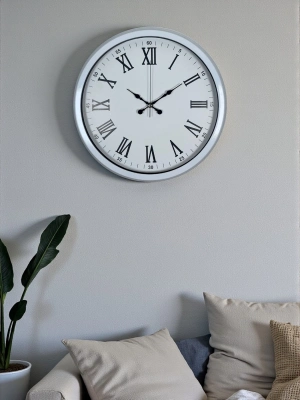 ® White Prime Roma Rakamlı 40 Cm Metal Duvar Saati