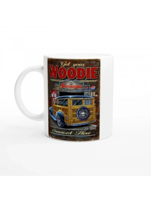 Woodie Garaj Servis Temalı Retro Kupa