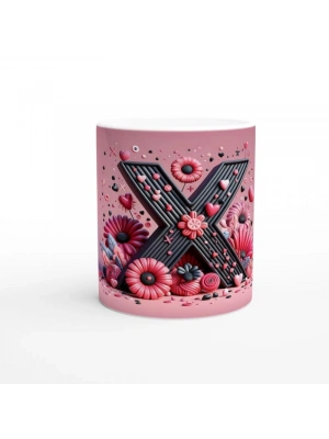 X Harfi Dinamik Tasarımlı Kupa Bardak