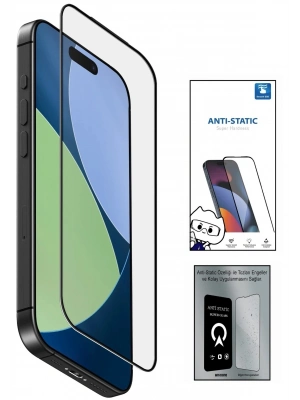Xiaomi Redmi Note 9 6d Anti Static Temperli Cam Ekran Koruyucu Kırılmaz Full Kaplama