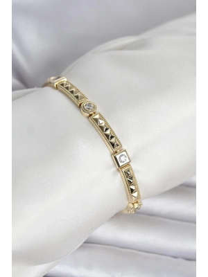 Xuping Punta Model Gold Renk Kadın Bileklik