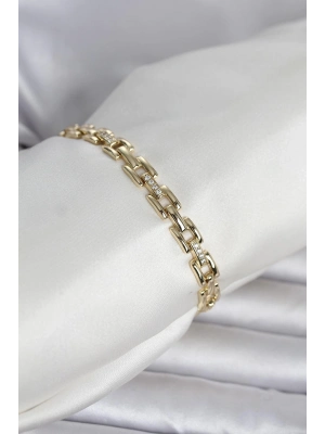 Xuping Zincir Model Gold Renk Kadın Bileklik