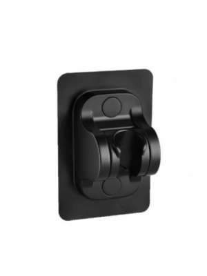 Yapışkanlı Duş Başlığı Tutucu Ayarlı Siyah