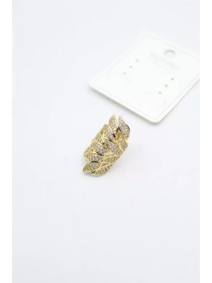 Yaprak Kıkırdak Küpe - Altın