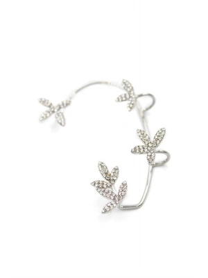 Yaprak Kıkırdak Küpe - Gümüş