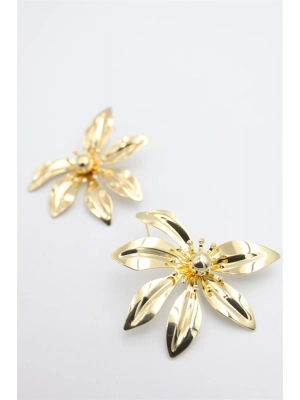 Yaprak Küpe - Altın