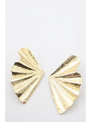 Yaprak Küpe - Altın