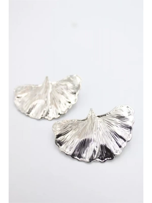 Yaprak Küpe - Gümüş