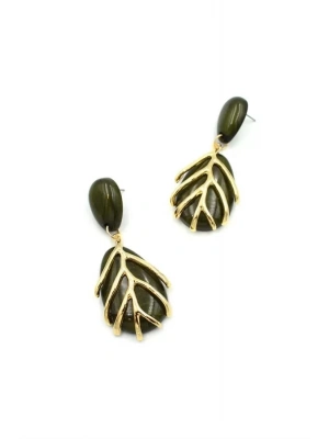 Yaprak Küpe - Yeşil