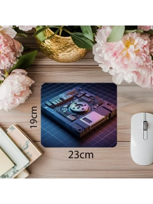 Yarı Takılı Disketli Mousepad – Retro Drive - 19x23 cm 2 mm Dikdörtgen İthal Baskılı Mouse Pad
