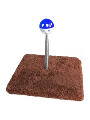 Yaylı Toplu Hacıyatmaz Kedi Aktivite Oyuncağı 16-20 cm Kahverengi