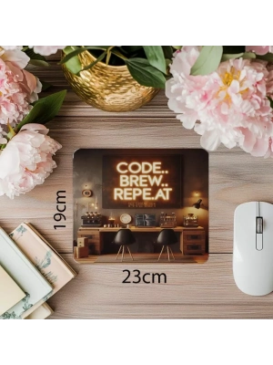 Yazılımcı Ofisine Özel Kodlu Mousepad - 19x23 cm 2 mm Dikdörtgen İthal Baskılı Mouse Pad