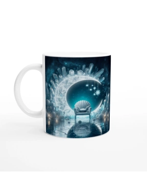 Yengeç Burcu Baskılı Kahve Kupası - Büyülü Kristal Mağarası Temalı Vs3