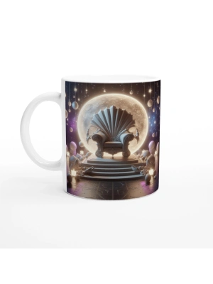 Yengeç Burcu Baskılı Kahve Kupası - Galaktik Taht Odası Temalı Vs1