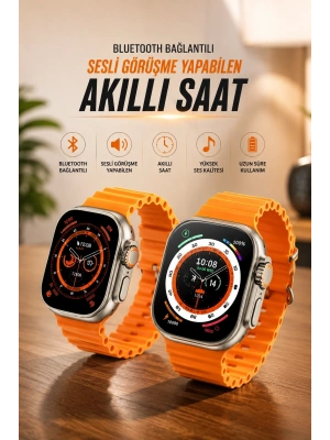 Yeni Nesil Ultra Akıllı Saat Adımsayar Uyku Takibi Nabız Sensörü