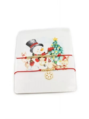 Yeni Yıl İp Bileklik - Kırmızı