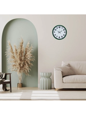 Yeşil 36 Cm Zarif Duuvar Saati