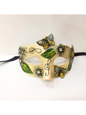 Yeşil Kelebek Parti Maskesi