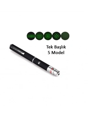 Yeşil Lazer Pointer 3000 Mw 15 Km Etkili (tek Başlık 5 Model)