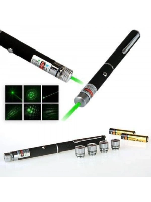 Yeşil Lazer Pointer 5000 Mw 15 Km Etkili (tek Başlık 5 Model)