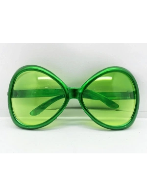 Yeşil Renk Yeşilçam Nostalji 80li Yıllar 90lı Yıllar Parti Gözlüğü  7x16 Cm