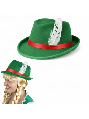 Yeşil Tüylü Alman Bavyera Şapkası