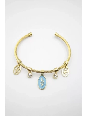 Yılan Örgü Bilezik - Altın