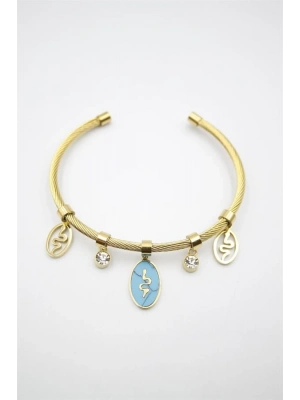 Yılan Örgü Bilezik - Altın