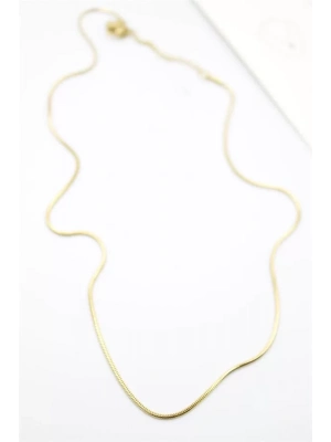 Yılan Zincir Kolye - 46cm - Altın
