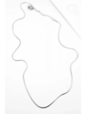 Yılan Zincir Kolye - 46cm - Gümüş
