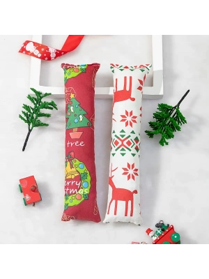 Yılbaşı Konseptli Hışırtılı Bez Kedi Oyuncağı