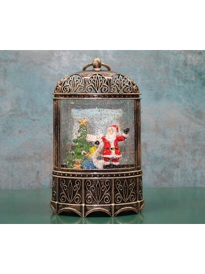 Yılbaşı Temalı Işıklı Müzikli Kar Küresi Model 4