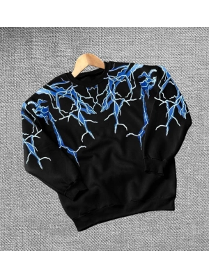 Yıldırım Bisiklet Yaka Sweat - Siyah