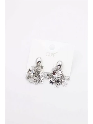 Yıldız Pullu Küpe - Gümüş