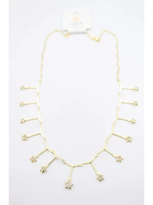 Yıldız Sallantılı Kolye - Altın