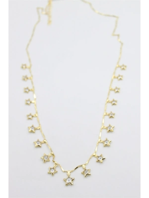 Yıldız Sallantılı Kolye - Altın