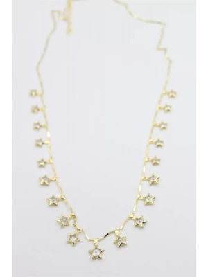 Yıldız Sallantılı Kolye - Altın