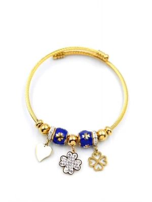 Yonca Charm Bilezik - Altın