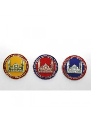 Yöresel Sultanahmet Magnet Yuvarlak Tasarım