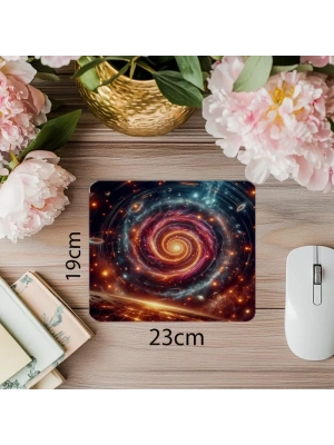Yörüngede Dolaşan Uydular Mouse Pad - 19x23 cm 2 mm Dikdörtgen İthal Baskılı Mouse Pad