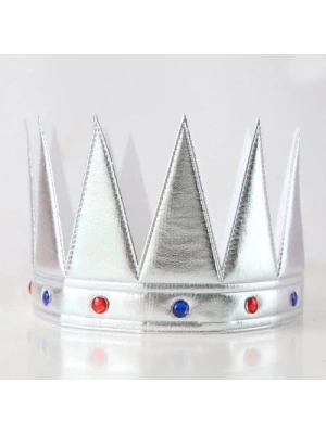 Yumuşak Gümüş Kral Tacı 55 cm