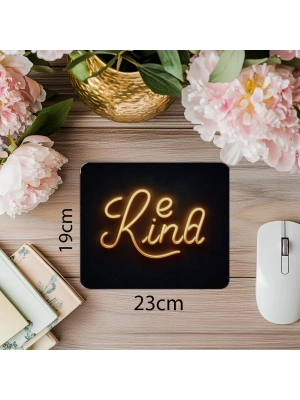 Yumuşak Işıklı Duygusal Mesaj Mouse Pad - 19x23 cm 2 mm Dikdörtgen İthal Baskılı Mouse Pad
