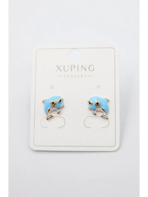 Yunus Balığı Küpe - Altın