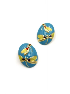 Yusufçuk Küpe - Mavi