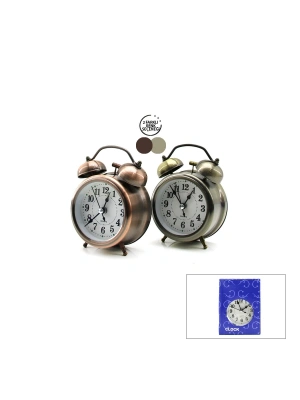 Yuvarlak Eskitme Metal Çalar Saat