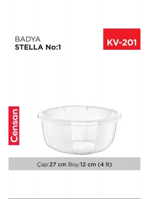 Yuvarlak Şeffaf Badya 1 Adet 1 No Royaleks-E173