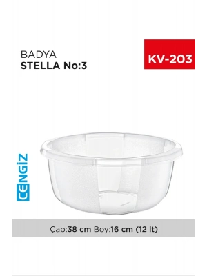 Yuvarlak Şeffaf Badya 1 Adet 3 No Royaleks-E175